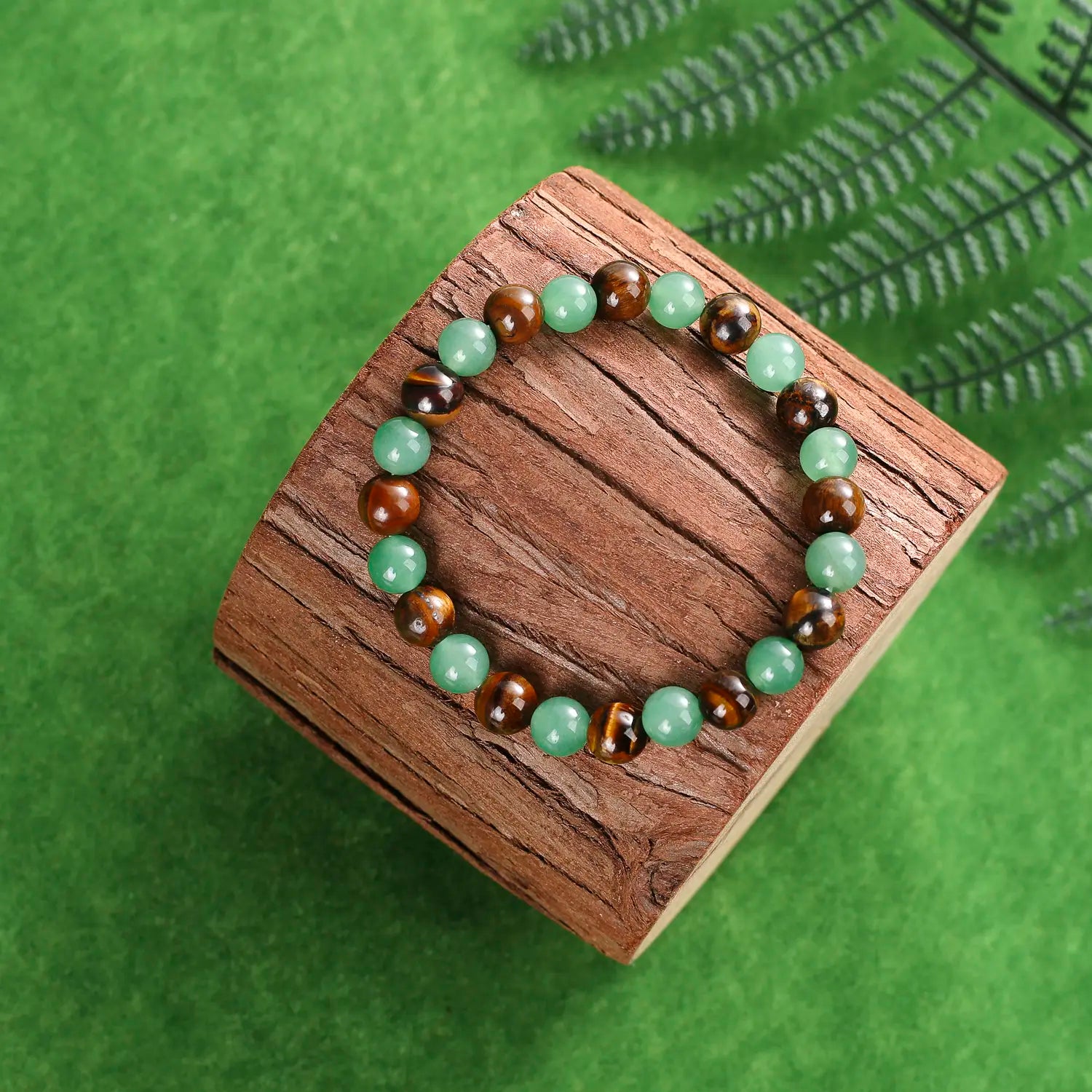Elevate Your Style with the Veliora Money Attraction Bracelet - Aesthetic Green Aventurine & Tiger Eye Beaded Jewelry for Daily Wear and Teacher Appreciation Gifts