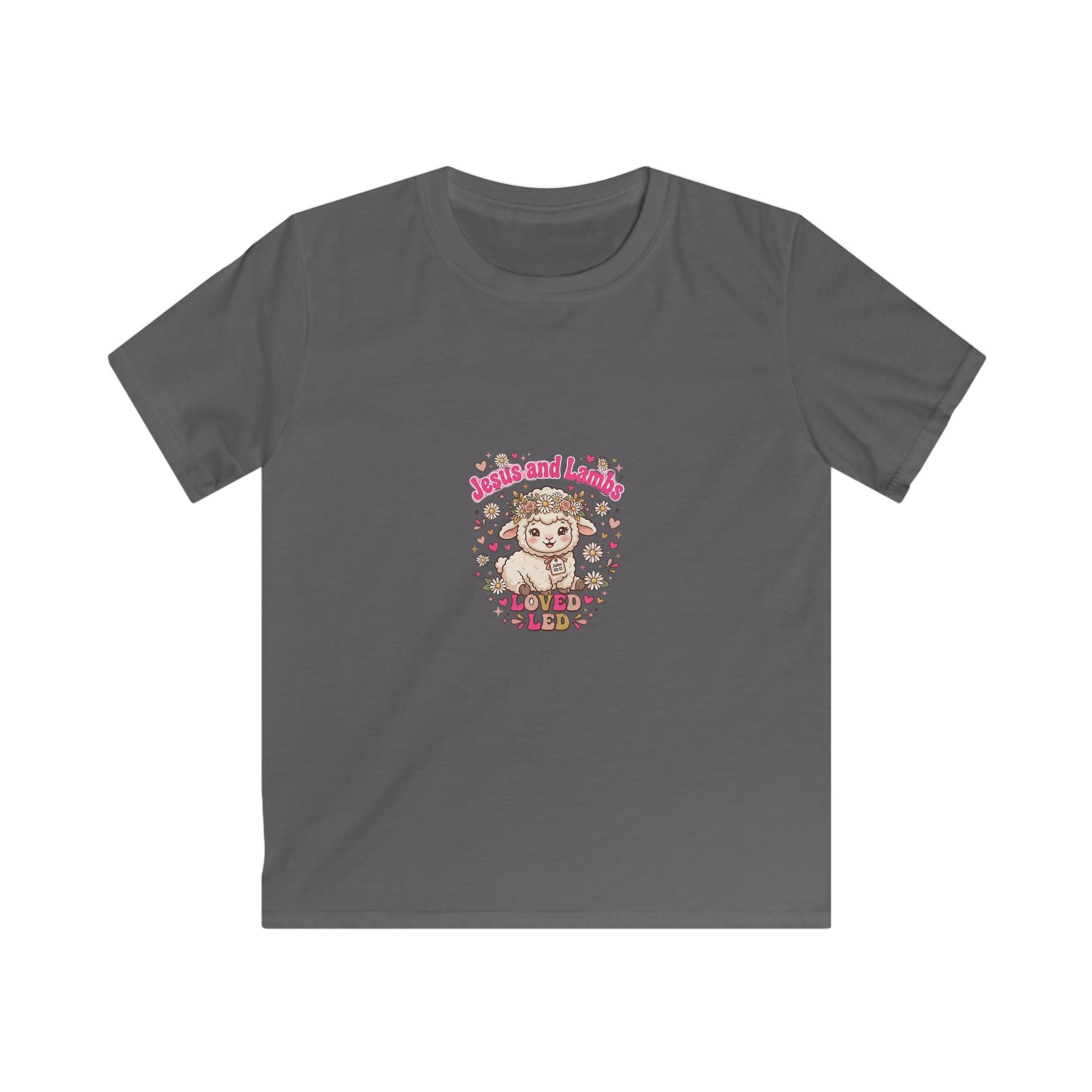 Kids Tee – Cute Jesus and Lamb Christian Graphic Shirt for Toddlers