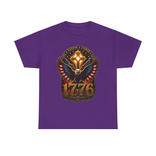 1776 Eagle Cross T-Shirt — Patriotic American Independence Tee