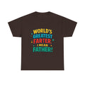 Father’s Day Tee — “World’s Greatest Farter… I Mean Father!” Funny Dad T-Shirt