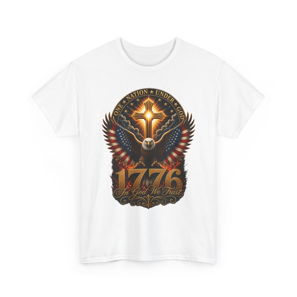 1776 Eagle Cross T-Shirt — Patriotic American Independence Tee