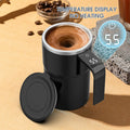 Revolutionary Intelligent Coffee Cup with Lid - Automatic Stirring & Temperature Display, Perfect for Coffee, Tea, and Hot Chocolate Lovers!