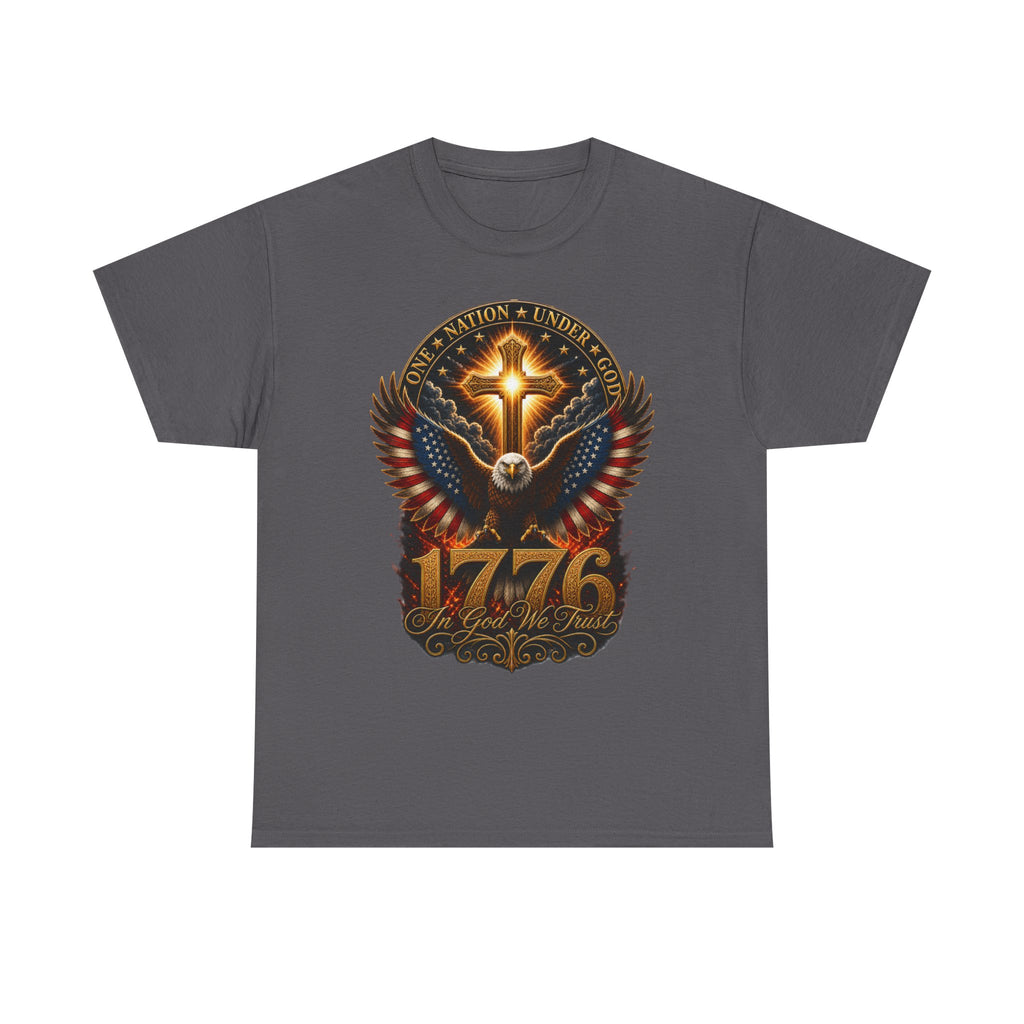 1776 Eagle Cross T-Shirt — Patriotic American Independence Tee