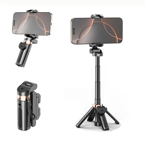 Capture Every Moment with the 2026 New 4-In-1 Mini Adjustable Tripod - 360° Rotation, Wireless Bluetooth Shutter, and Clip-On Phone Holder for Perfect Selfies and Videos!