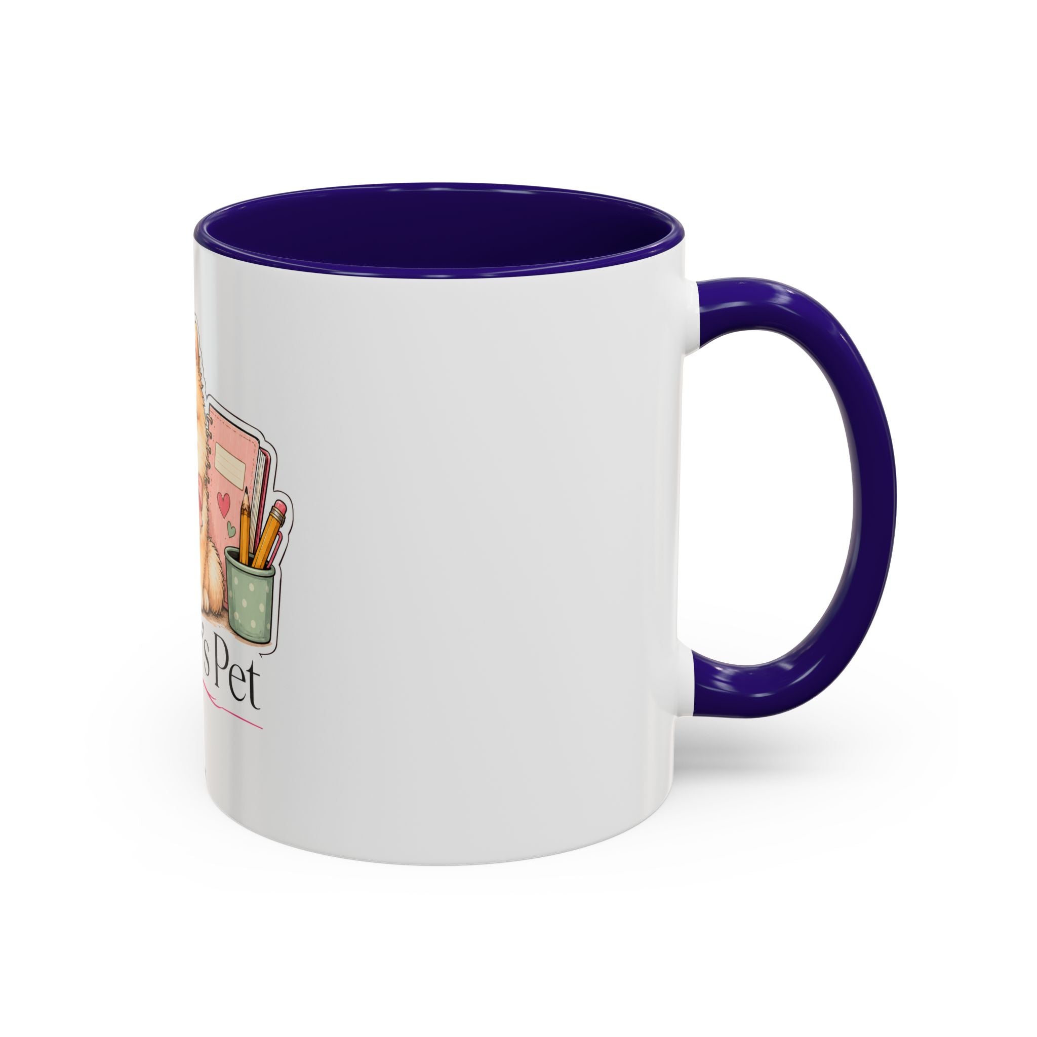 Teacher's Pet Pomeranian Mug — Cute Teacher Appreciation Coffee Cup (11oz/15oz)
