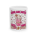 Jesus and Coffee Ceramic Mug — Pink Whipped Coffee Design (11oz & 15oz)
